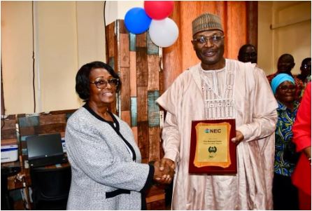 Liberia NEC honours INEC boss Yakubu for his democratic development support