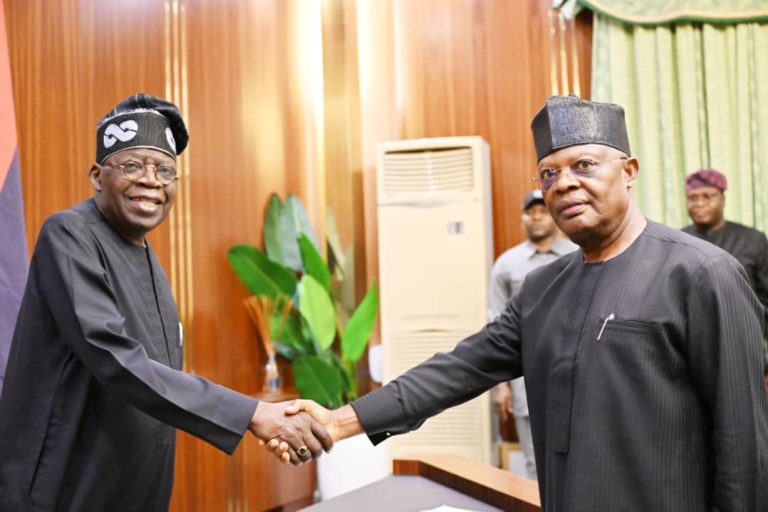 [PHOTO] Tinubu swears in Ibok-ete Ibas as Rivers sole administrator