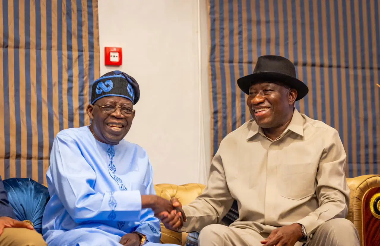 Tinubu congratulates Jonathan on Sunhak Peace Prize win